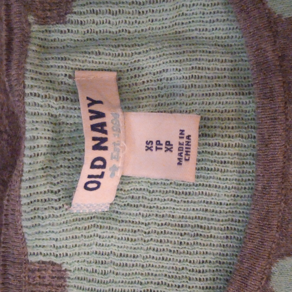 Dark grey and teal polka dot sweater - Picture 4 of 5